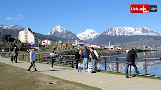 16:46 hs. Magnífica tarde de sol en Ushuaia, 9°C sin viento