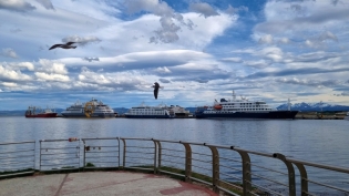 17:53 hs.Temporada de cruceros en Ushuaia