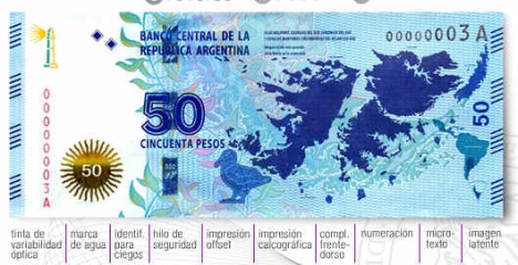 En Marzo comenzará a circular un nuevo billete de 50 pesos