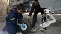 Se realiza en Ushuaia el mantenimiento de los Sea King antárticos