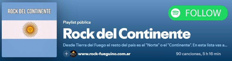 Rock del Continente Playlist